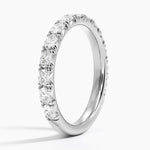 Nathalie Oval Diamond Ring Platinum Wedding Band