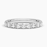 Nathalie Oval Diamond Ring Platinum Wedding Band