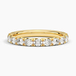 Nathalie Oval Diamond Ring Yellow Gold 18k Wedding Band