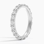 Nathalie Oval Eternity Lab Diamond Ring Platinum Eternity Band