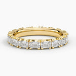 Nathalie Emerald Cut Eternity Lab Diamond Ring (2 ct. tw.) Yellow Gold 18k Eternity Band