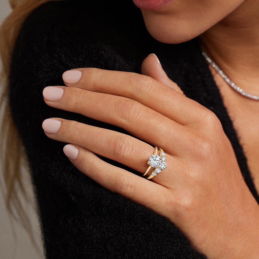 Elodie Cathedral Solitaire Ring Engagement Ring Setting
