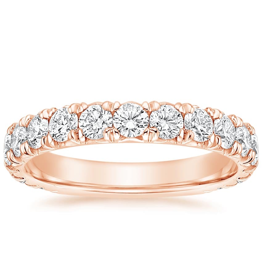Ellora Three-Quarter Coverage Diamond Ring (1 2/5 ct. tw.) Rose Gold 18k Wedding Band