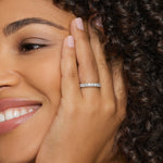 Ellora Three-Quarter Coverage Diamond Ring (1 2/5 ct. tw.) Platinum Wedding Band