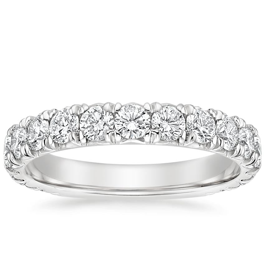 Ellora Three-Quarter Coverage Diamond Ring (1 2/5 ct. tw.) Platinum Wedding Band