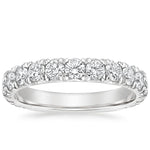 Ellora Three-Quarter Coverage Diamond Ring (1 2/5 ct. tw.) Platinum Wedding Band