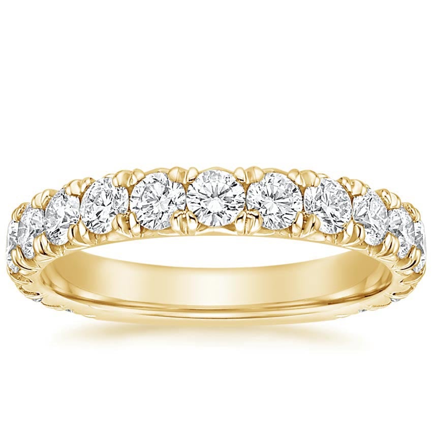Ellora Three-Quarter Coverage Diamond Ring (1 2/5 ct. tw.) Yellow Gold 18k Wedding Band