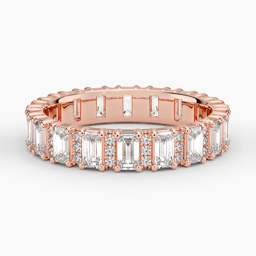 Naya Eternity Lab Diamond Ring Rose Gold 18k Eternity Band