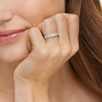 Naya Eternity Lab Diamond Ring Platinum Eternity Band