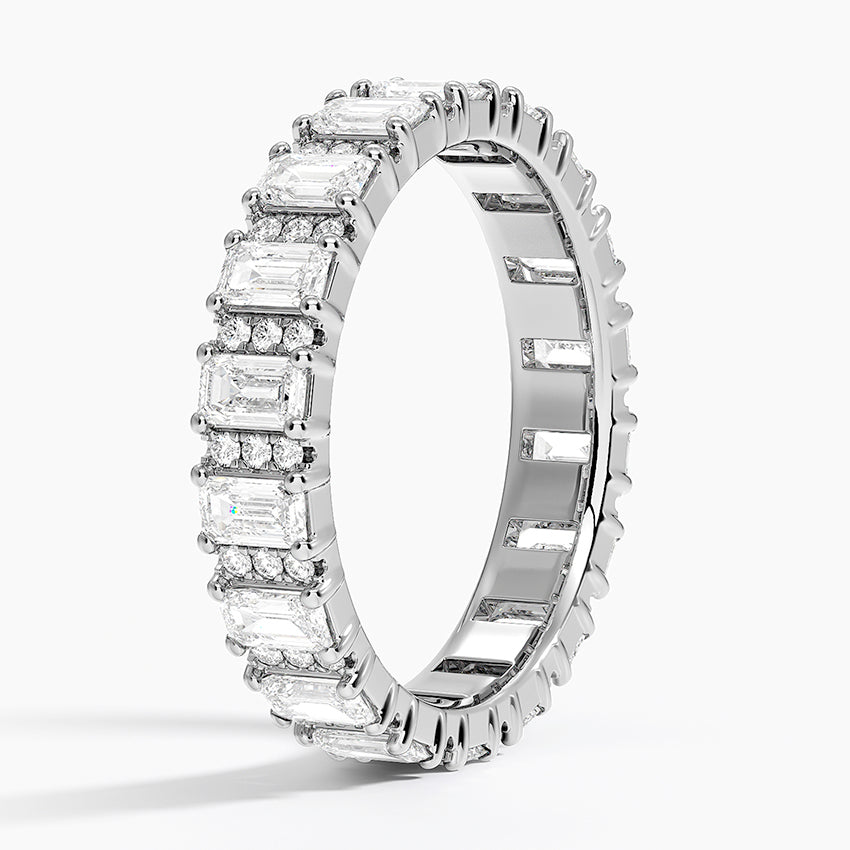 Naya Eternity Lab Diamond Ring Platinum Eternity Band