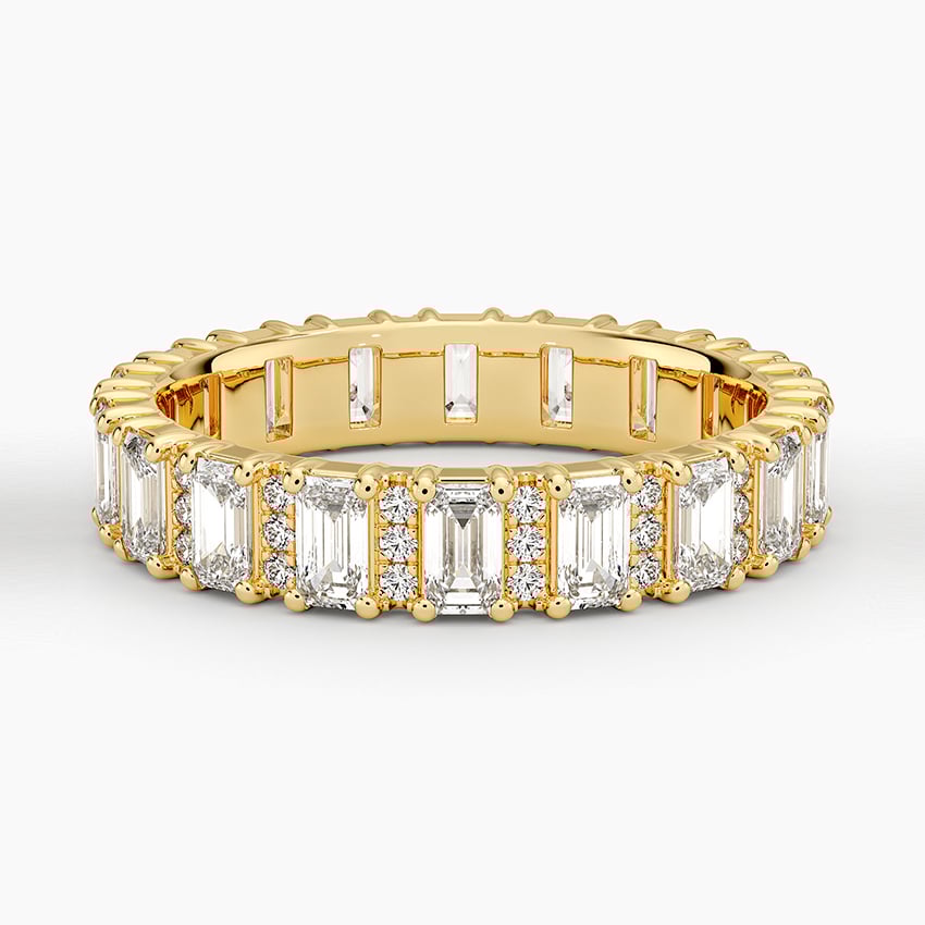 Naya Eternity Lab Diamond Ring Yellow Gold 18k Eternity Band