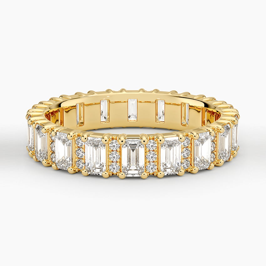 Naya Eternity Lab Diamond Ring Yellow Gold 18k Eternity Band