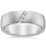 Dante Diamond 6.5mm Wedding Ring Platinum Wedding Band