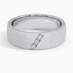 Dante Diamond 6.5mm Wedding Ring Platinum Wedding Band