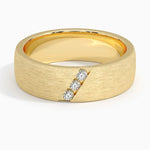 Dante Diamond 6.5mm Wedding Ring Yellow Gold 18k Wedding Band