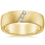 Dante Diamond 6.5mm Wedding Ring Yellow Gold 18k Wedding Band
