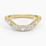 Corinne Contour Diamond Ring (1/3 ct. tw.) Yellow Gold 18k Wedding Band