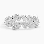 Canopy Pavé Eternity Diamond Ring Platinum Eternity Band