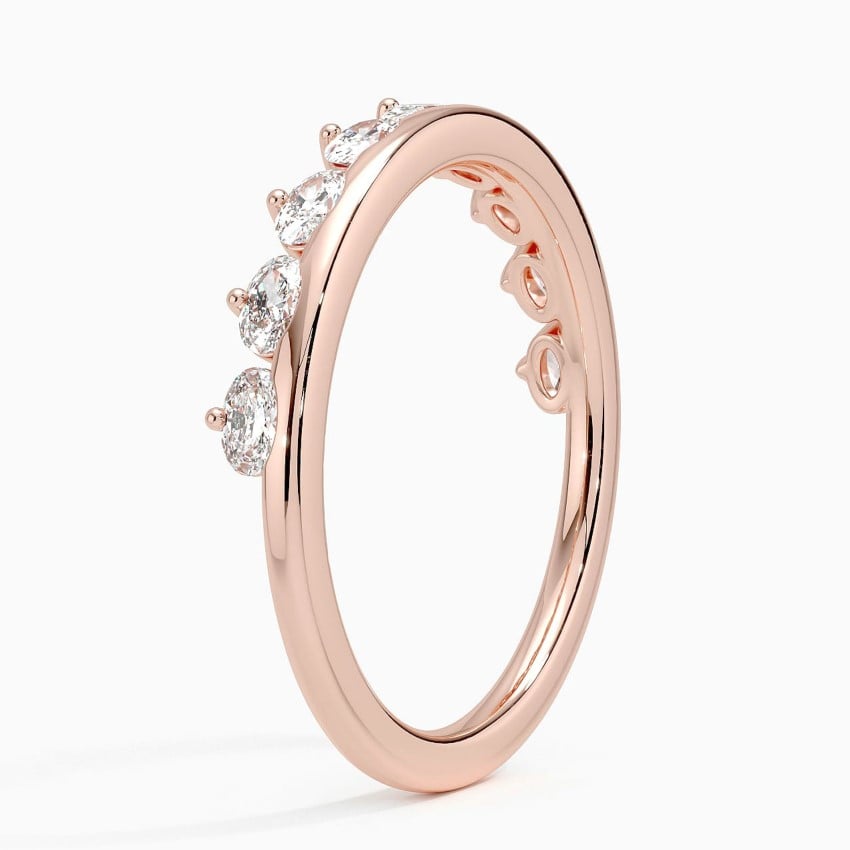 Marée Diamond Ring (1/2 ct. tw.) Rose Gold 18k Wedding Band