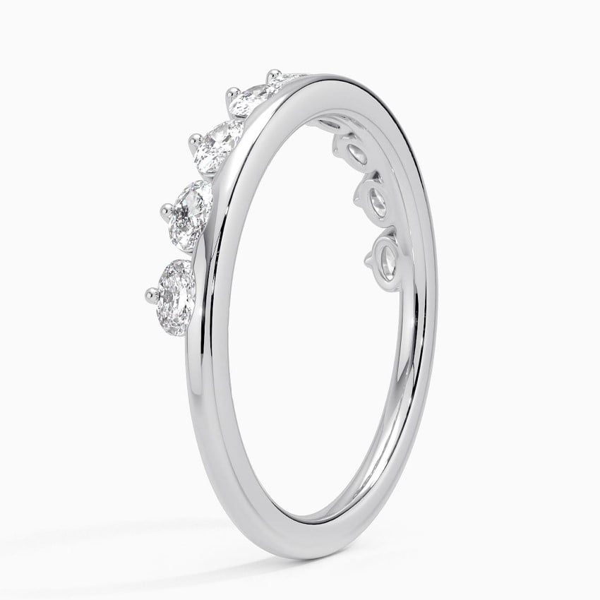 Marée Diamond Ring (1/2 ct. tw.) Platinum Wedding Band