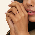 Delicate Versailles Eternity Diamond Ring (1/2 ct. tw.) Rose Gold 18k Eternity Band