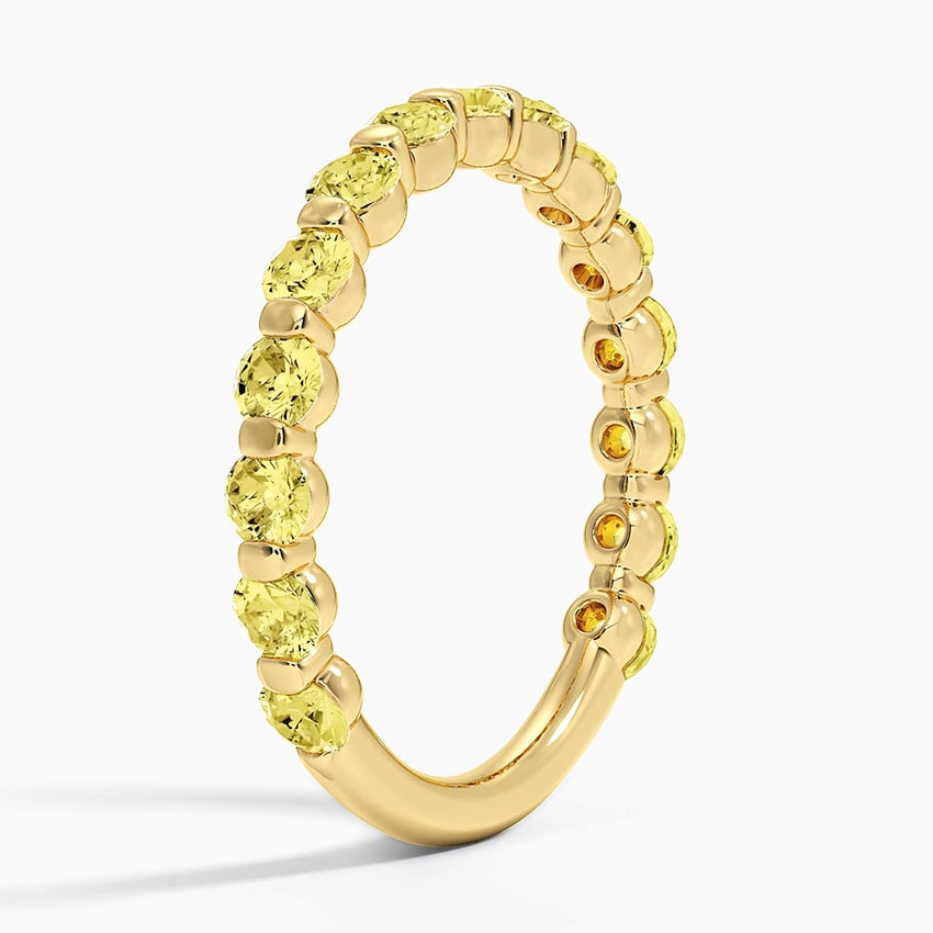 Yellow Lab Diamond Ring (1 ct. tw.) Yellow Gold 18k Wedding Band