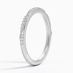 Camellia Milgrain 1.5mm Diamond Ring Platinum Wedding Band