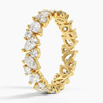 Grand Olivetta Eternity Diamond Ring Yellow Gold 18k Eternity Band