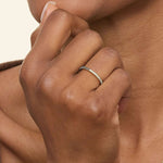 Ballad Eternity Black Diamond and Diamond Ring (1/4 ct. tw.) Yellow Gold 18k Eternity Band
