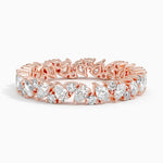 Olivetta Eternity Lab Diamond Ring Rose Gold 18k Eternity Band