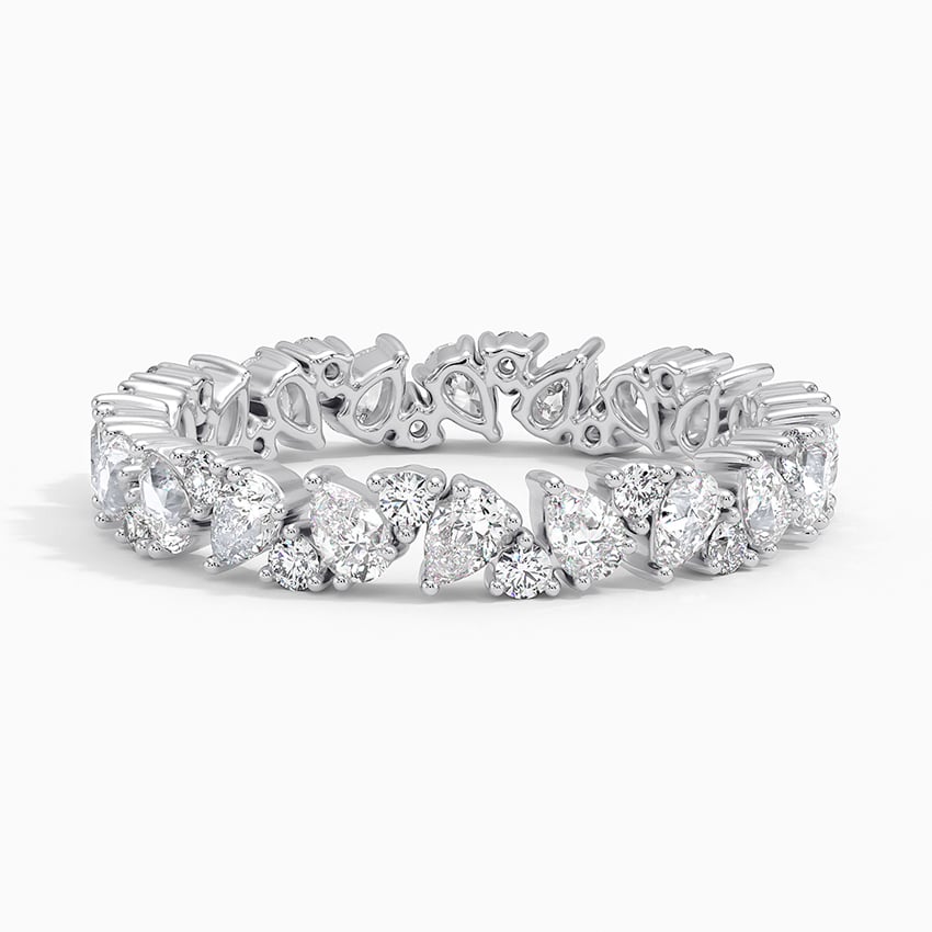Olivetta Eternity Lab Diamond Ring Platinum Eternity Band