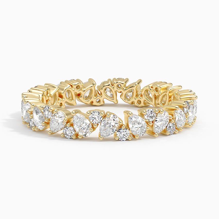 Olivetta Eternity Lab Diamond Ring Yellow Gold 18k Eternity Band