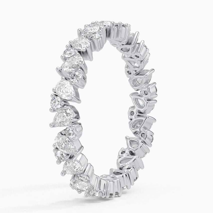 Olivetta Eternity Lab Diamond Ring Platinum Eternity Band