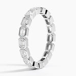East-West Bezel Emerald Cut Eternity Diamond Ring (1 1/2 ct. tw.) Platinum Eternity Band