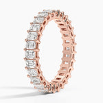 Emerald Eternity Diamond Ring (2 ct. tw.) Rose Gold 18k Eternity Band