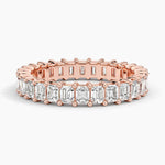 Emerald Eternity Diamond Ring (2 ct. tw.) Rose Gold 18k Eternity Band