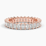 Emerald Eternity Diamond Ring (2 ct. tw.) Rose Gold 18k Eternity Band