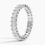 Emerald Eternity Lab Diamond Ring (2 ct. tw.) Platinum Eternity Band