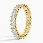 Emerald Eternity Lab Diamond Ring (2 ct. tw.) Yellow Gold 18k Eternity Band