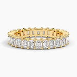Emerald Eternity Diamond Ring (2 ct. tw.) Yellow Gold 18k Eternity Band