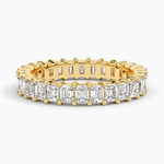 Emerald Eternity Diamond Ring (2 ct. tw.) Yellow Gold 18k Eternity Band