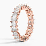 Emerald Eternity Diamond Ring (3 ct. tw.) Rose Gold 18k Eternity Band