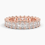 Emerald Eternity Lab Diamond Ring (3 ct. tw.) Rose Gold 18k Eternity Band