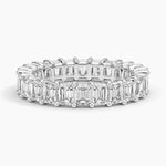 Emerald Eternity Diamond Ring (3 ct. tw.) Platinum Eternity Band