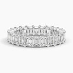 Emerald Eternity Diamond Ring (3 ct. tw.) Platinum Eternity Band