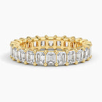 Emerald Eternity Diamond Ring (3 ct. tw.) Yellow Gold 18k Eternity Band