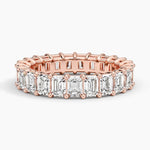 Emerald Eternity Lab Diamond Ring (4 ct. tw.) Rose Gold 18k Eternity Band