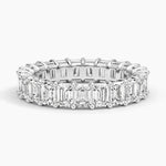 Emerald Eternity Lab Diamond Ring (4 ct. tw.) Platinum Eternity Band