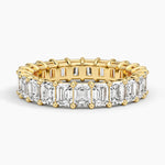 Emerald Eternity Lab Diamond Ring (4 ct. tw.) Yellow Gold 18k Eternity Band