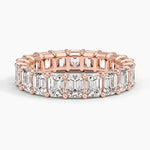 Emerald Eternity Lab Diamond Ring (5 ct. tw.) Rose Gold 18k Eternity Band